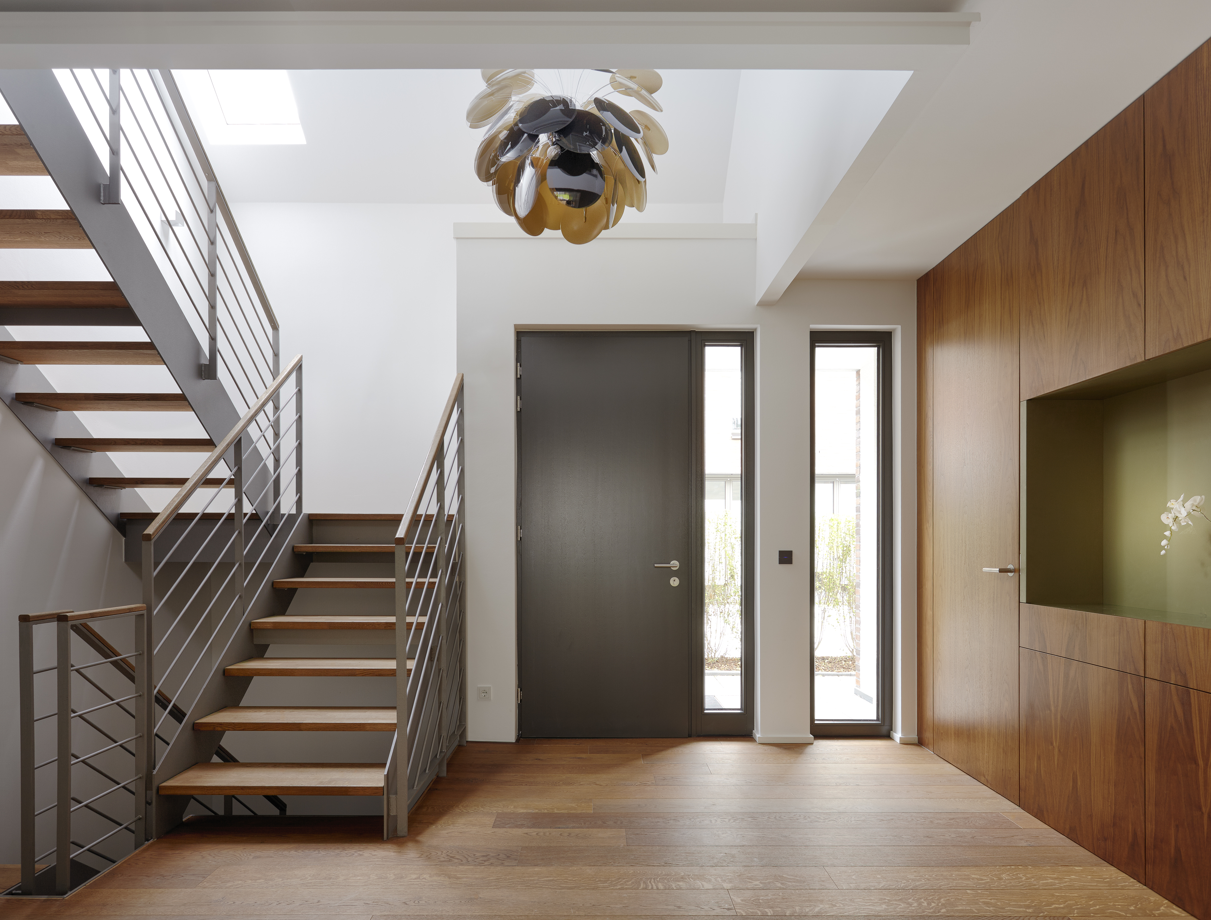 Modern home interior — staircase and entryway